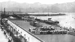 Panoramica della spiaggia degli anni'30